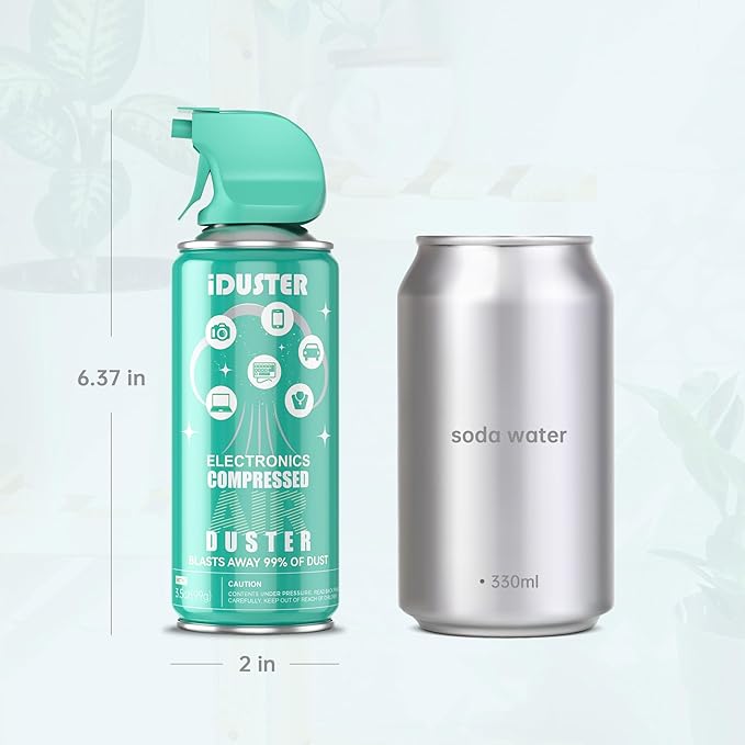 Canned Air Duster Spray for Computers - 3.5oz Keyboard Cleaner, 2PCS