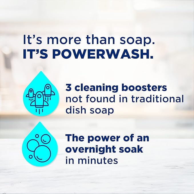 Dawn Powerwash Gain Original Dish Spray, Liquid Dish Soap, Dish Soap Refill, , 1 Starter Kit + 3 Refills, 64 Fl Oz Total (16 fl oz/bottle)
