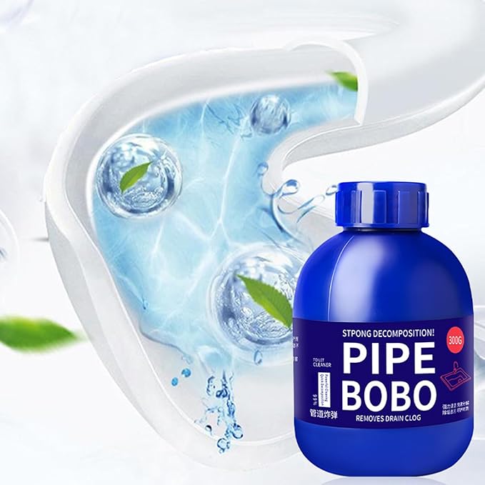 Heavy-Duty Pipe Declogger & Deodorizer, Professional Strength Pipe Dredging Formula, Fast-Acting Sink/Toilet/Kitchen Drain Opener, Powerful Unclogging, Clog Remover, Shower, Tub, Compatible (1)