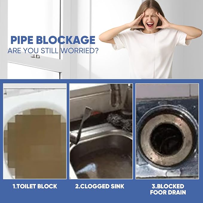 Sink & Drain Cleaner, Drain Cleaner Powder, 3.9 oz Bottle, Sewer Pipe Maintainer for Kitchen, Bathtub, Shower Drains (1Bottle)