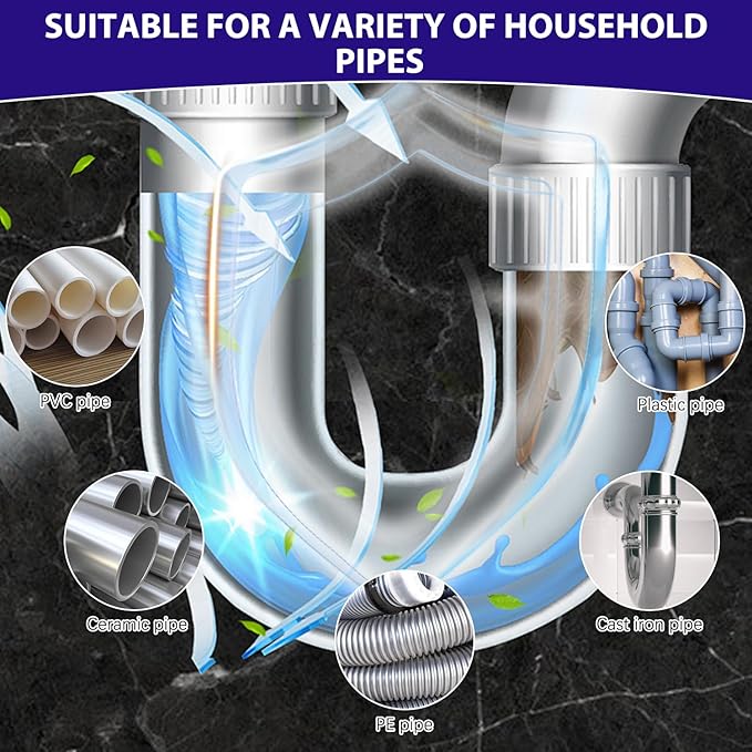 Pipeline Dredging Agent, Pipe Dredge Drain Cleaner, Drain Opener Cleaner for Shower or Sink Drains, Professional Strength Pipe Build Up Remover (500mL)