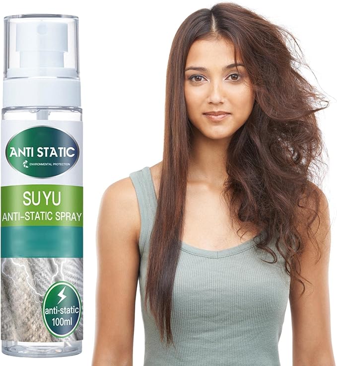 Natural Anti-Static Remover, Multi-Purpose Anti-Static Spray Dustproof Travel Size Anti-Static Spray for Clothes at Home Travel