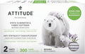 ATTITUDE Reusable Dryer Sheets, Static Eliminator & Fabric Softener, Fragrance-Free Laundry, Made in Canada, 300 Loads, 2 Sheets (1 Pack)