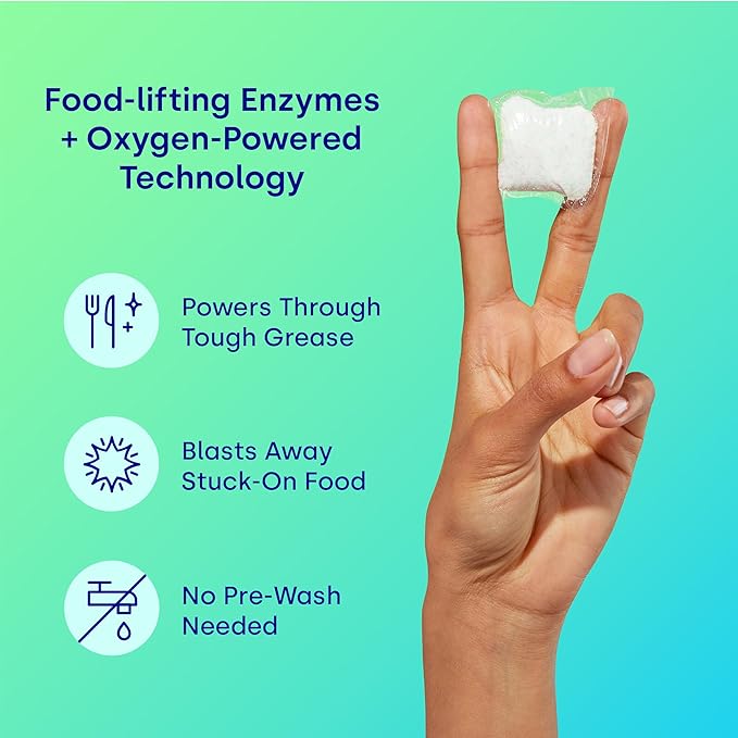 Dropps UltraWash Dishwasher Detergent Pods, Lemon Citrus (120 Ct) - Cuts Grease & Stuck-On Food | Sparkling Dishes & Glasses | Residue-Free | Clean Ingredients | No Pre-Rinse | Plastic Free Packaging