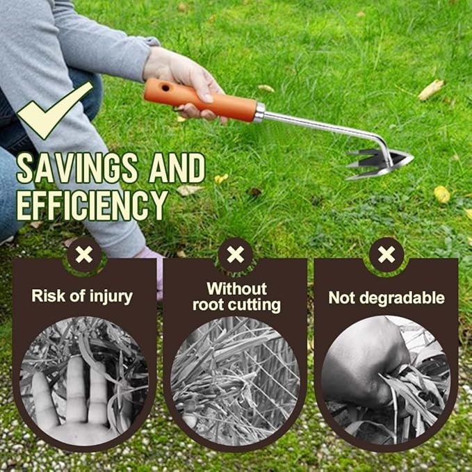 Weed Puller Tool，2026 New Weeding Artifact Uprooting Weeding Tool Weed Remover Tool Manganese Steel Weed Pulling Tool Manual Weeders Tool for Garden (A-1PCS)