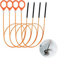 4Pcs 32 Inch Drain Snake Hair Clog Remover Tool Set, Long Flexible Anti-Break Plumbing Snake for Shower, Bathroom Sink, Tub and Pipe Drains, Easy Hair Catcher and Cleaner for Home Use