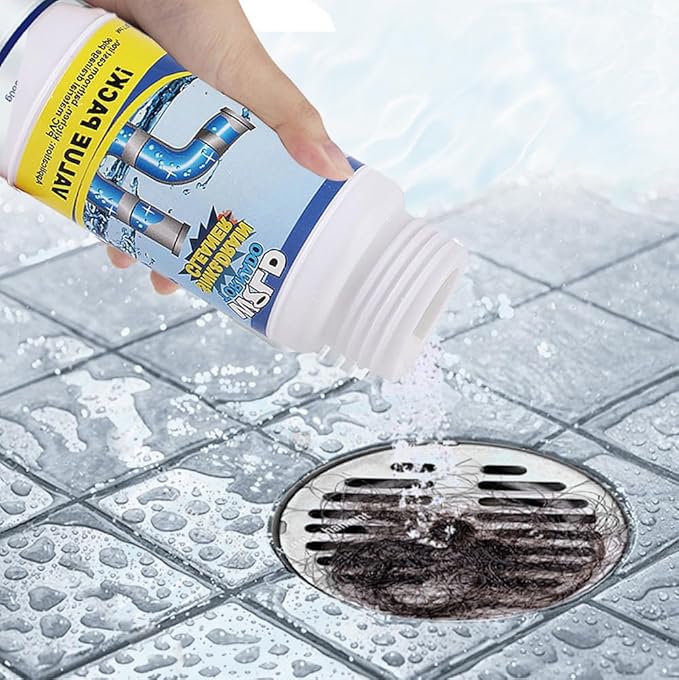 Acssart Drain Cleaner, 2025 New Acssart Sink and Drain Cleaner, Multi-functional Sink and Drains Cleaner Powder Foam Cleaning, Powerful Pipe Dredging Agent for Home Kitchen Toilet (1PCS)