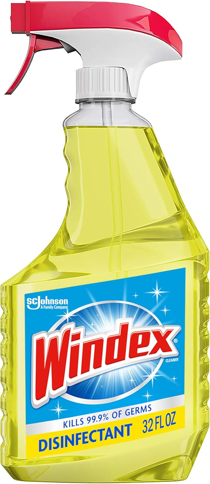 Windex Multipurpose Cleaner Disinfectant Spray Bottle, Packaging Designed to Prevent Leakage and Breaking, Surface Cleaning Spray, Citrus Fresh Scent, 32 Fl Oz