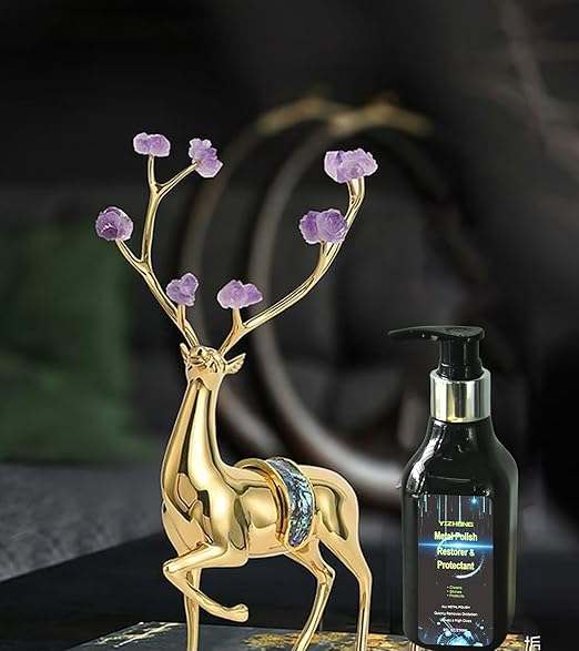 Metal Polish and Cleaner Cream Forsilverware Copper Brass and Brasso Tarnish Remover Jewelry Sterling Silver Chrome Aluminum Stainless Steel Scratch Composition Easily Restores and Protects