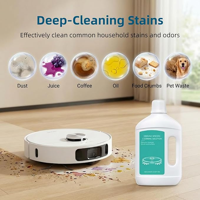 1L Floor Cleaning Solution Original Scent Compatible With Dreame Cleaning Solution,Residue & Streak Free Suitable For All Robot Vacuum Cleaners And Wireless Wet Dry Dual-Use Vacuum Cleaners.(1 Bottle)
