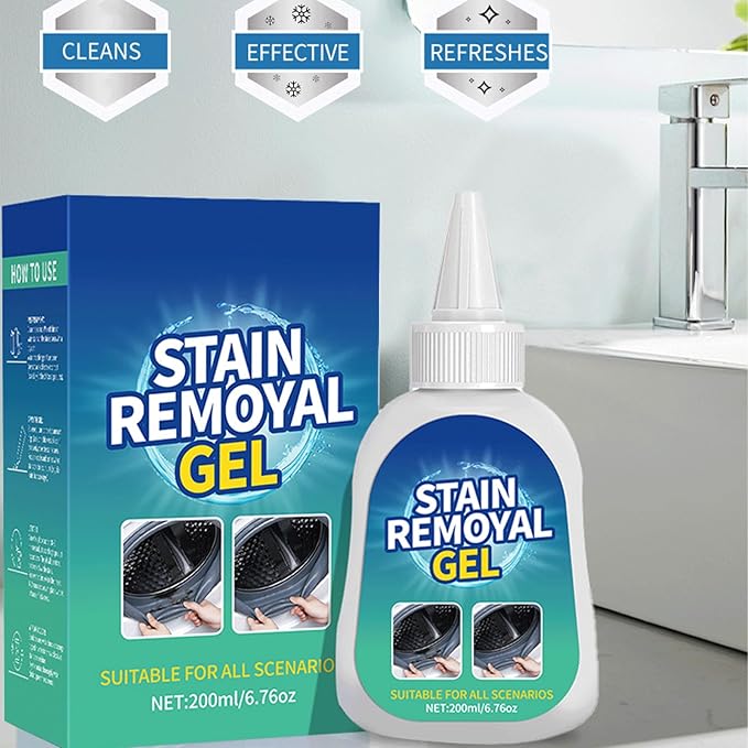 Multi-purpose Stain Remover Gel, Front-Loading Washing Machine Stain Remover, Suitable for Washing Machine Gasket Rubber Seal, Household Stain Remover Gel (1)