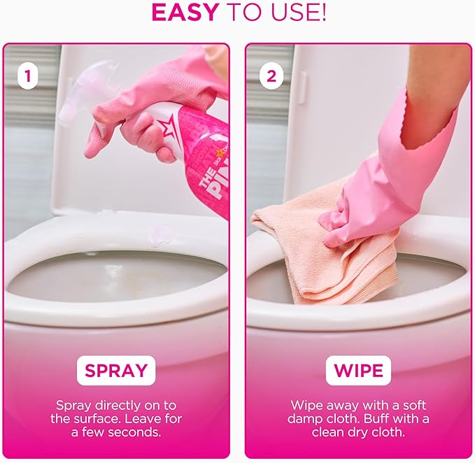 Stardrops - The Pink Stuff - Miracle Bathroom Foam Cleaner - Baths, Tiles, Soap Scum, Limescale, Streak Free,750ml (Pack of 2)