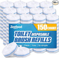 Toilet Brush Refills, Disposable Toilet Bowl Cleaner Refills for Toilet Cleaner Wand, Single-Use Hygienic Scrubber Pads, 150 Count