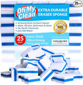 (25 Pack) Extra Durable Eraser Sponge – Extra Thick, Long Lasting Magic Melamine Cleaning Sponges in Bulk – Foam Pads for Walls, Kitchen, Bathroom, Floor & Baseboard Cleaner