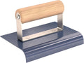 Bon 22-889 6-Inch by 4-Inch Blue Steel Sidewalk Edger, 5/8-Inch Radius, 7/8-Inch Lip with Wooden Handle