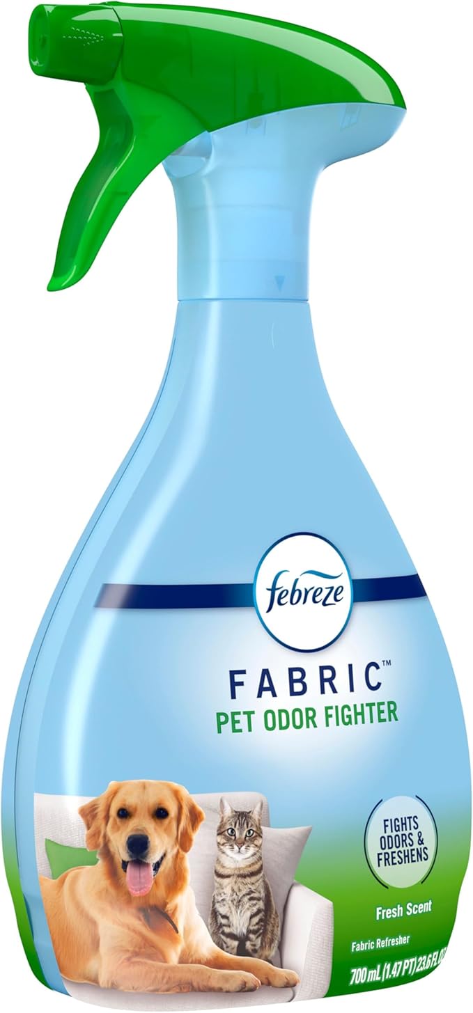 Febreze Fabric Spray Air Freshener, Odor-Fighting Fabric Refresher, Sneaker Balls Alternative, Couch Cleaner, Linen Spray, Multi-Use, Pet Odor Fighter Scent, 23.6 fl oz (Pack of 2)