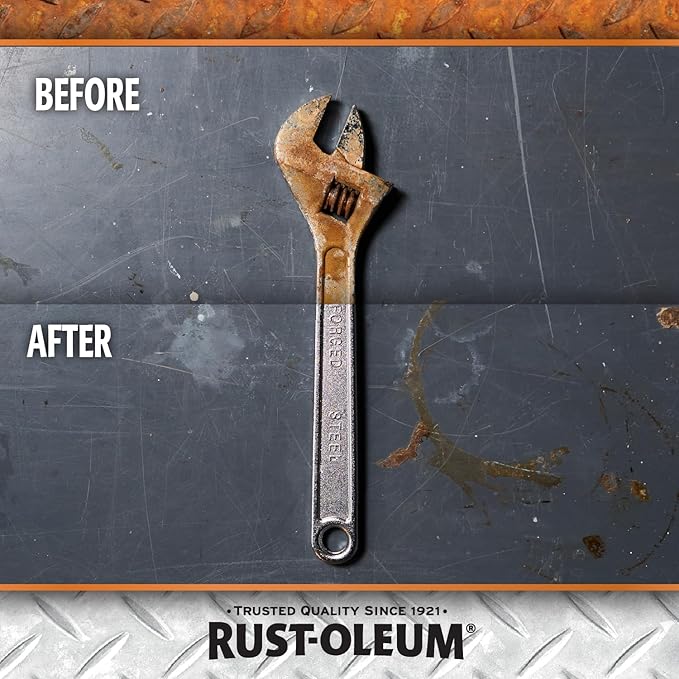 Rust-Oleum Rust Dissolver Trigger Spray Gel | Heavy-Duty Corrosion Remover for Metal Tools, Cars, Bikes, Grills, Bolts, Firearms & More | 32 oz