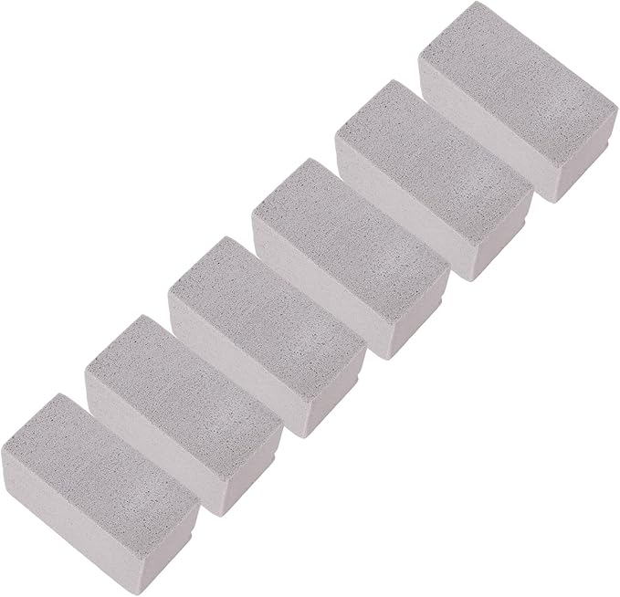 WALFRONT 6PCS Pool Pumice Stone for, PVC Material Scouring Sticks for Toilet Bowl Bathtub Shower Tile, Hard Water Remover for Kitchen Sink Swimming Pool Grates (L 15x40cm / 5.91x15.75in)