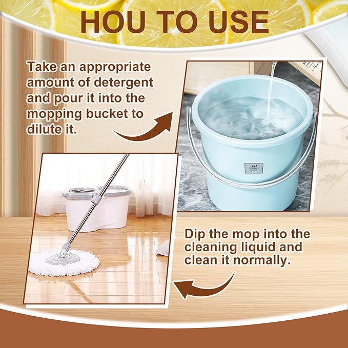 Mop Soap, New Highly Scented Floor Cleaner, Long-Lasting Fragrance, Multisurface Deep Cleaning for Tough Stains, Home Floor Care Solution