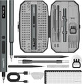 STREBITO Electric Screwdriver Upgraded 155 in 1 Mini Electric Cordless Screwdriver, 140 S2 Steel Magnetic Bits, 5 Torque Settings, Electronics Repair Tool Kit for Computer, Phone, Gaming, RC, Camera
