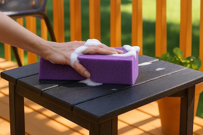 Multi-Purpose Sponges for Cleaning - Purple 2 Pack, Large Sponges for Car Washing, Tile & Grout, All Purpose Cleaning