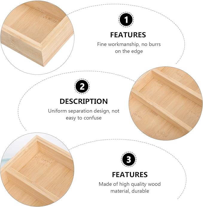 Luxshiny Wooden Glasses Display Tray and Sunglasses Organizer Rack Eyewear Storage Holder for Home and Store, Set of 5