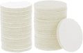 HARFINGTON 24pcs Scrubber Scouring Pads 450 Grits 4 Inch Drill Power Brush Hoop and Loop Surface Conditioning Disc Drill Scuffing Disc Scrub Pads for Home Kitchen Cleaning, White