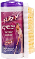 Capture Carpet & Rug Dry Cleaner w/Brush - Carpet Deodorizer & Freshener Powder - Pet Odor Eliminator - Fresh Natural Scent - Carpet Cleaner Powder - Odor Eliminator, Stains Spot Remover (1 lb)