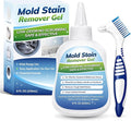 Mold-Stain Remover Gel for Washing Machine & Bathroom – Low Odor Remover Gel for Rubber Gaskets, Shower Grout, Silicone Sealant, Toilet, Kitchen Sink