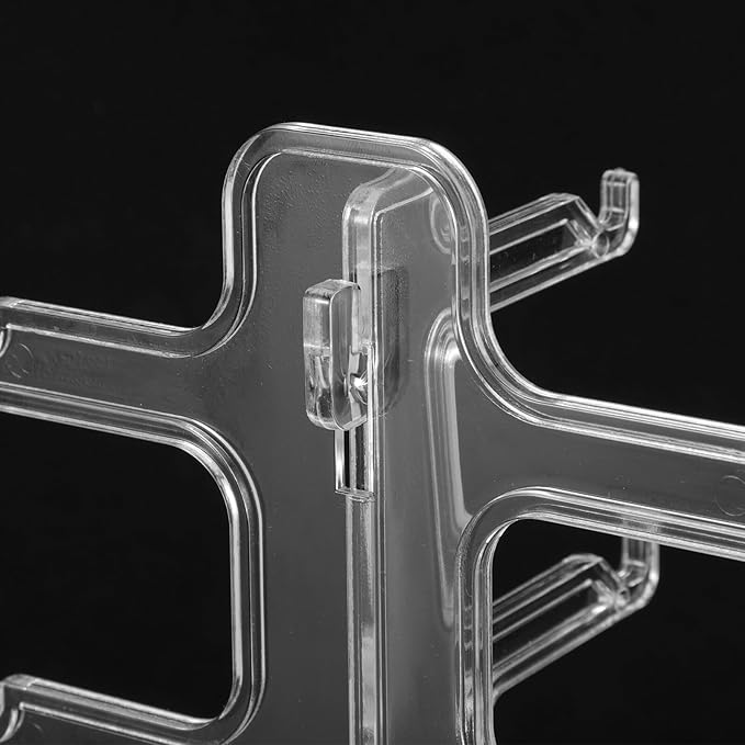 OSALADI Multi-Layer Eyeglasses Holder Stand Sunglass Display Rack 6-Tier Plastic Eyewear Organizer for Home and Desktop Storage