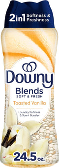 Downy Blends In-Wash Laundry Scent Booster Beads, Toasted Vanilla Scent, 24.5 OZ, Fabric Sottener Beads and Freshness