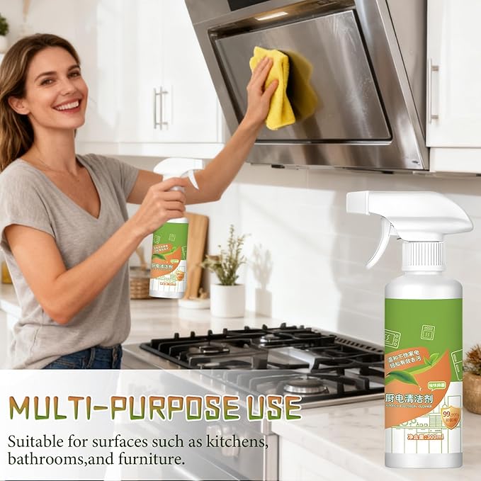 300 ml Natural Enzyme Formula to Household Appliances, 2026 New Multi-Purpose Cleaner - Effective for Hood, Oven, Stove & Household Appliances