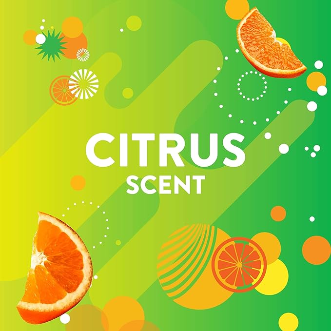 Scrubbing Bubbles Flushable Toilet Wand Refills, Fresh Brush Toilet Cleaner Refill Pads, Cleans Limescale & Fights Odors, Citrus Scent, 10 Count, Pack of 4