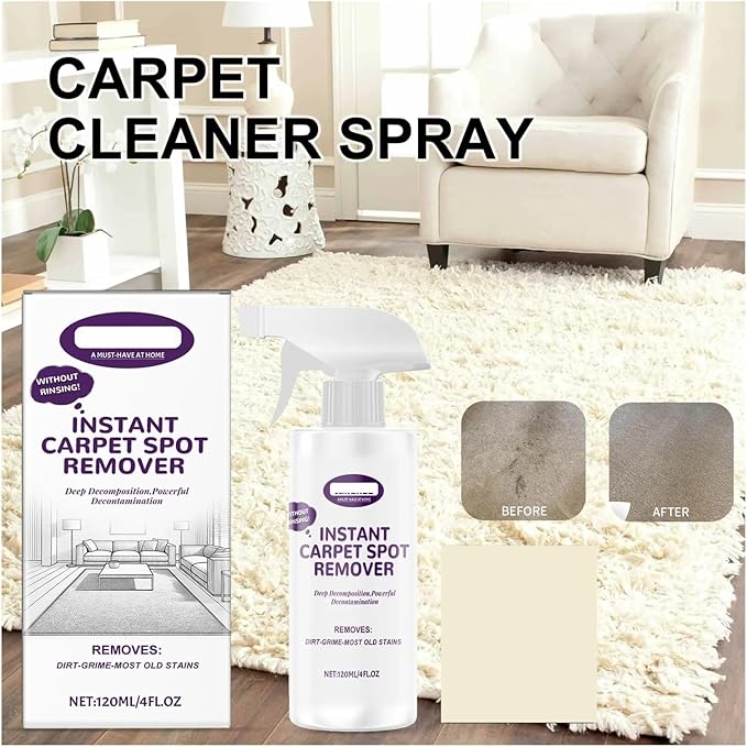 Compatible With Jakehoe Carpet,Cleaner Spray, Carpet Stain Remover With Cleaning Cloth, Effective Cleaning For Home Carpets, Upholstery Spot Cleaner(1pcs)