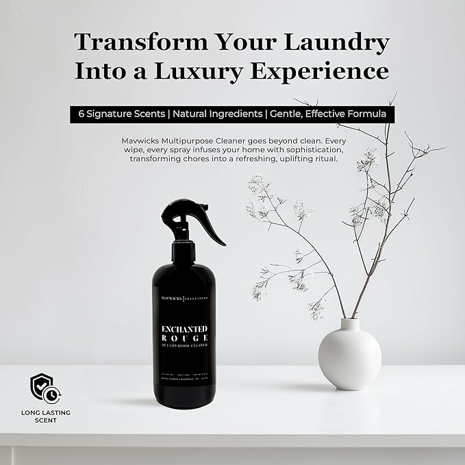 Fragrances All Purpose Cleaner Spray (Enchanted Rouge) 16 Oz – Multipurpose Surface Cleaning Spray for Kitchen, Bathroom, Floors and Counters, Home and Office, Natural and Non-Toxic