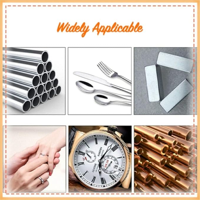 Raturv Metal Polish Cream, Instashine Metal Cream, Metal Polishing Paste, Metal Polishing Kit, Chrome Polish And Rust Remover For Stainless Steel (3pcs)