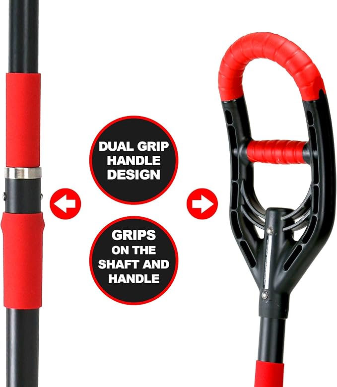 Roamwild Multi-Digger Garden Digging Spading Fork – Fibreglass Light Weight Gardening with Unique Dual Soft AIR Light Grip Technology & Soil Lump Cutting Bladed Tines (Fork)