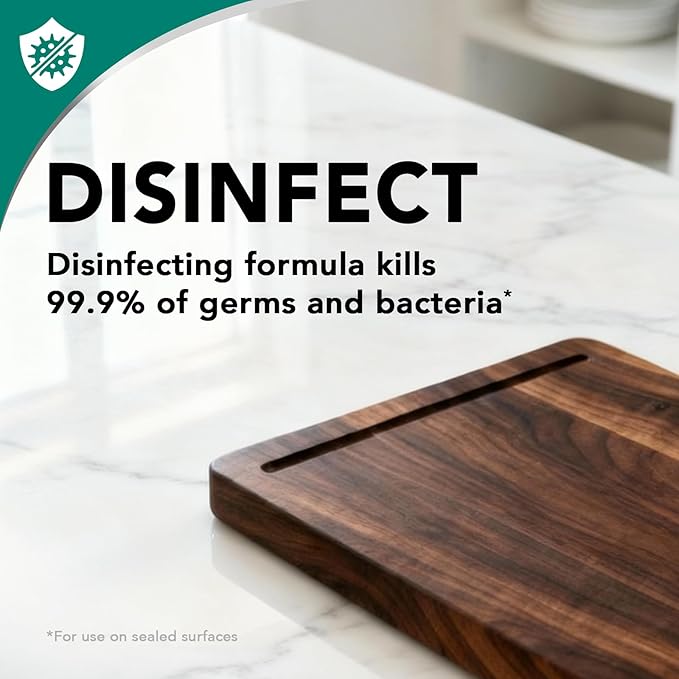 Weiman Disinfecting Granite Daily Clean & Shine Refill, 64 Oz - Safely Clean Disinfect and Shine Granite Marble Soapstone Quartz Quartzite Slate Limestone Corian Laminate Tile Countertop