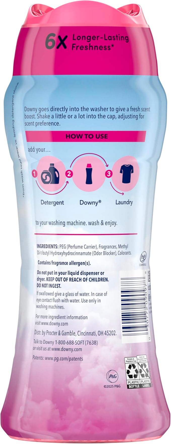 Downy April Fresh In-Wash Laundry Scent Booster Beads, 13.4 oz, laundry scent beads, Long-lasting Freshness