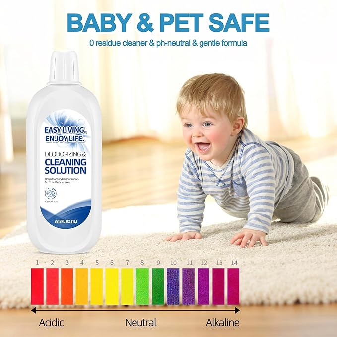 2L Hard Floor Cleaning Solution for Tineco iFLOOR Series - FLOOR ONE S3 S5 S6 S7 Series, Deep Cleaner for Floors, Child and Pet Friendly, Cleaner Refill for All Wet Dry Vacuum Mop(33.8 OZ*2)