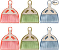 SOUJOY 6 Pack Small Dustpan and Brush Set, Whisk Broom and Dust Pan with Handle, Nesting Tiny Cleaning Broom, Mini Hand Broom and Dustpan Set for Table, Desk, Keyboard, Cars and Pet Nest