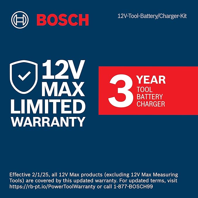 BOSCH CLPK22-120 12V Max Cordless 2-Tool Combo Kit with 3/8 in. Drill/Driver, 1/4 in. Impact Driver, (2) 2 Ah Batteries, Charger and Case