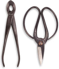 BambooMN Bonsai Basics Set - 8" Concave Cutter, 7" Heavy Duty Shear - 3 Sets