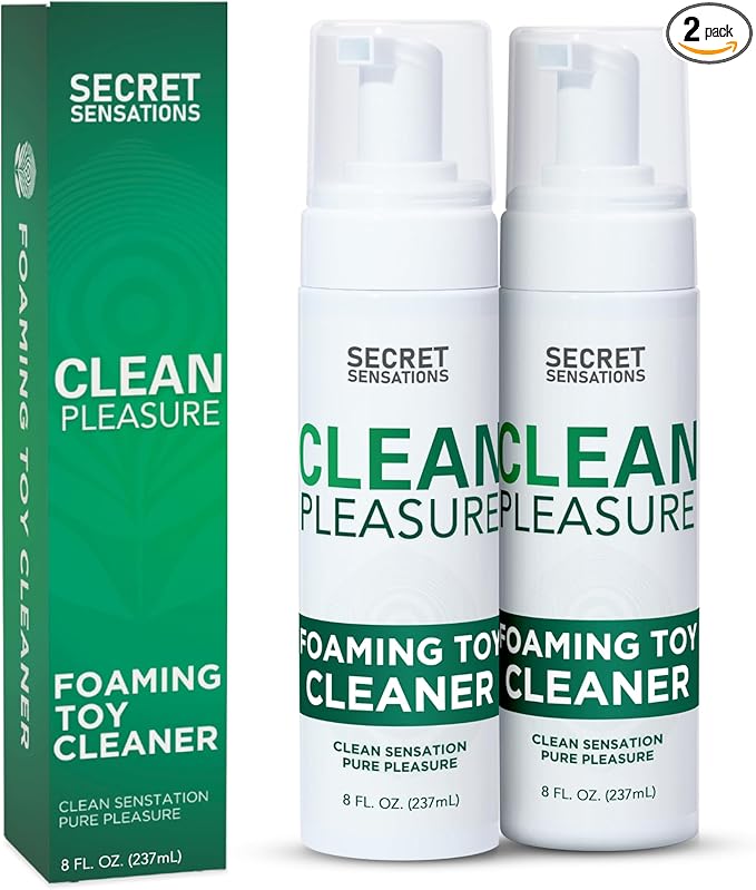 Toy Cleaner Foam 237ml (Pack of 2) – Gentle, Non-Irritating Formula for Adult Toy Hygiene – Safe and Effective Cleaning Solution