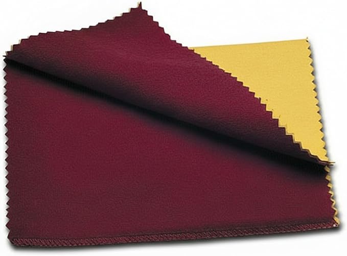 Cadie Silver Polishing Rouge Cloth - 100% Treated Reusable Cotton Jewelry Cleaning Cloth for Silver, Gold, Platinum & Silverware - Restore Shine, Remove Tarnish, 10 x 12 Inches, 1 Pack