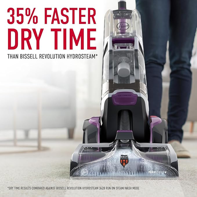 Hoover SmartWash Pet Automatic Carpet Cleaner Machine, with Spot Chaser Stain Remover Wand + 64 oz Pet Carpet Cleaner Solution, Deep Cleaning Carpet Shampoo, AH31925