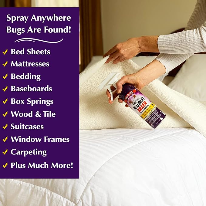 Nature’s MACE Bed Bug Killer 16 oz, Kill BedBugs Treatment, Mites, Eggs, Easy, Do-It-Yourself, Professional Bed Bug Spray, at-Home Solution, Mattress, Non-Toxic, Child & Pet Safe, Stain & Odor Free