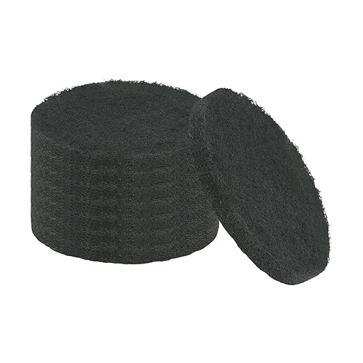 uxcell 8Pcs Scrubber Scouring Pad, 4 Inch 1500 Grits Drill Power Brush Hoop and Loop Scrub Pads Discs Polishing Pad for Household Furniture Automotive Cleaning, Green Gray