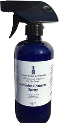 Natural Granite Cleaner for daily use; Degreases and Cleans to a streak free shine made with Therapeutic Grade Essential Oils, Non-Toxic, versatile all around the house cleaner
