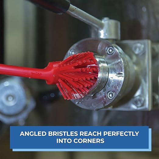 Vikan 42377 Brush,Dish,Scraping Edge,Med,11",PP/PBT,Orange